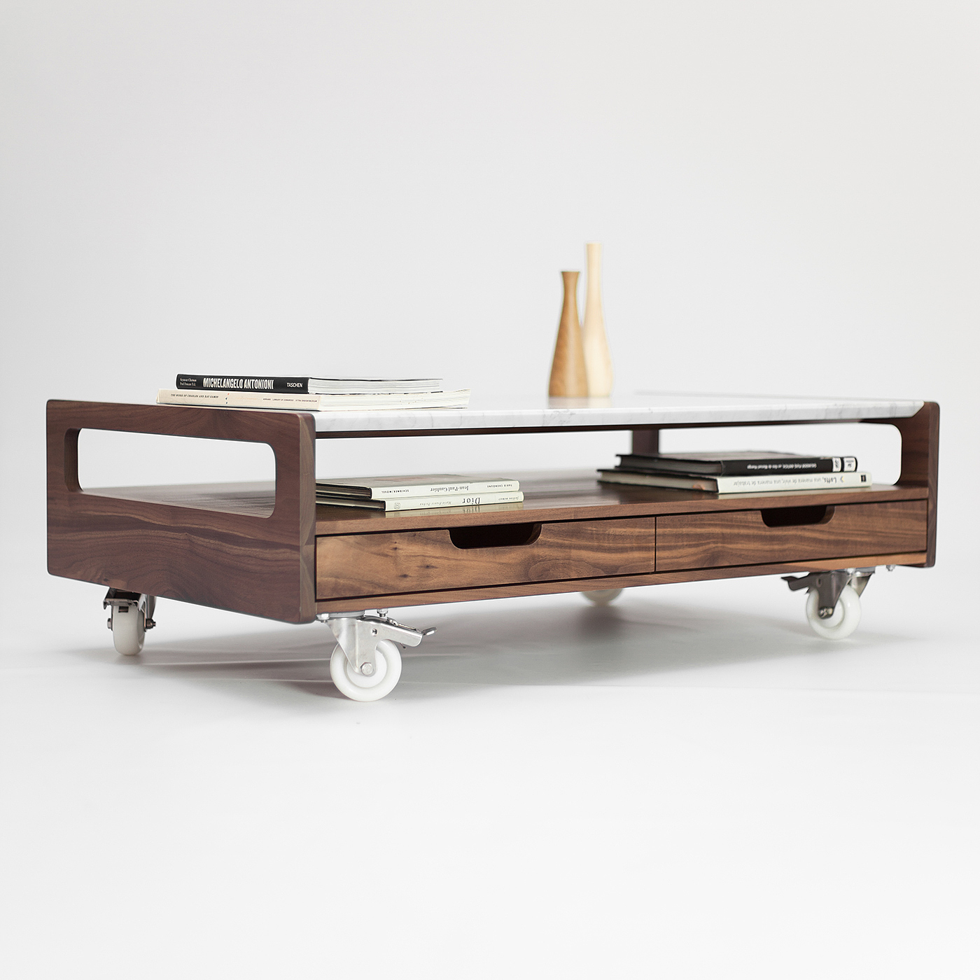 grace，steady，Marble，walnut，collocation，Coffee table，industrial design，