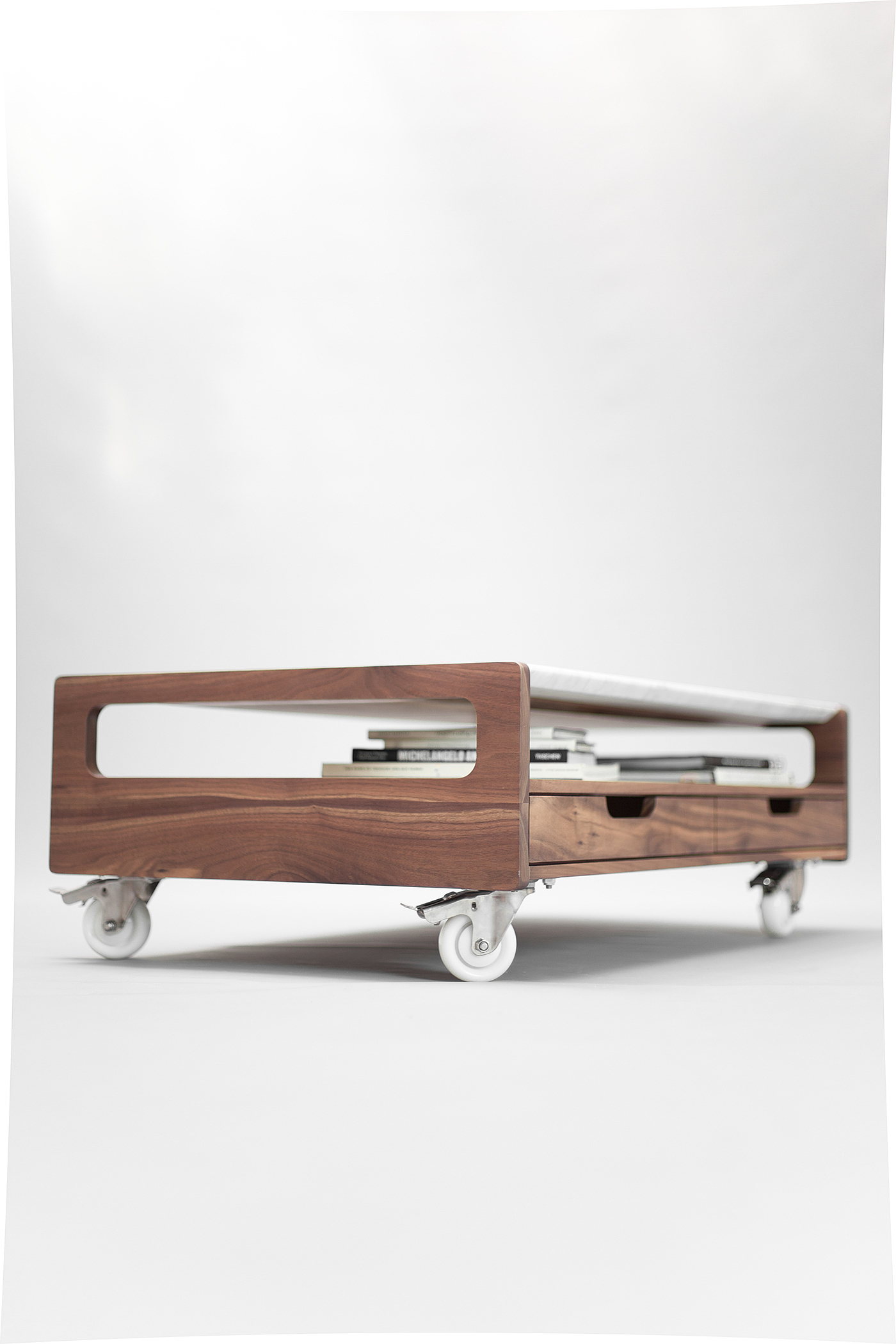 grace，steady，Marble，walnut，collocation，Coffee table，industrial design，