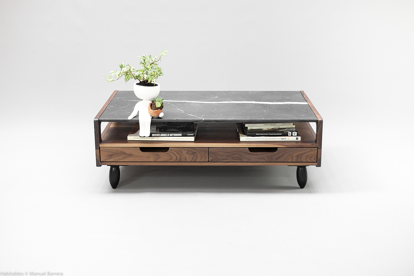 grace，steady，Marble，walnut，collocation，Coffee table，industrial design，