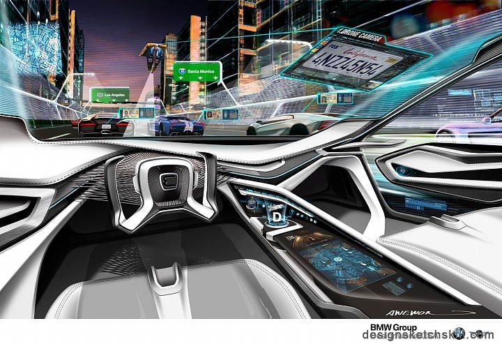 design sketch，Interior design，Automobile design，
