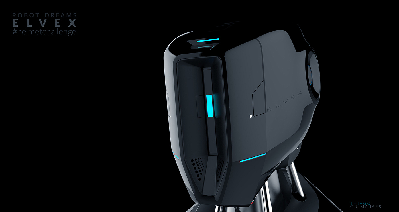 elves，robot，Helmet，intelligence，industrial design，