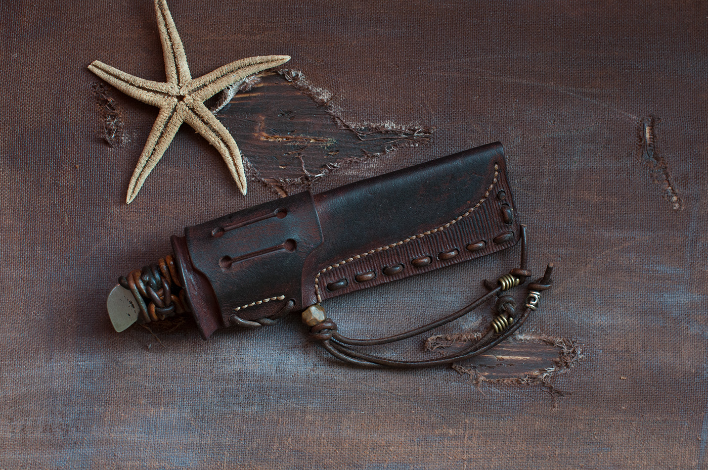 waterproof，stable，ripple，tool，Elk skin rope，Leather material，