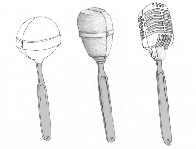 toothbrush，Microphone，originality，Interesting，industrial design，