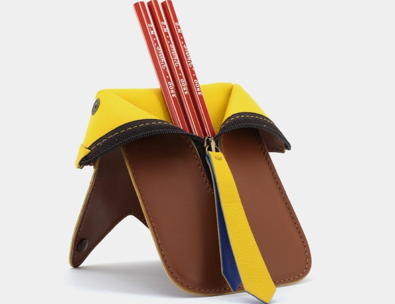 Leather pouch，pencil，Viarco，