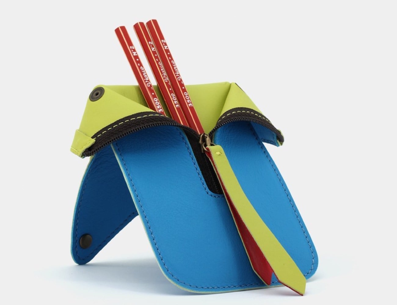 Leather pouch，pencil，Viarco，