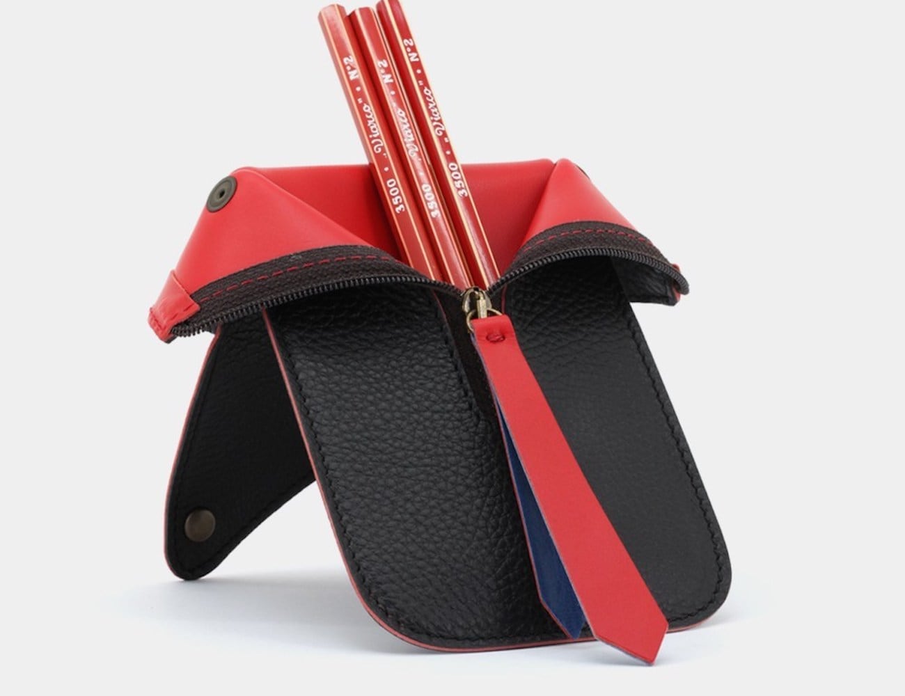 Leather pouch，pencil，Viarco，