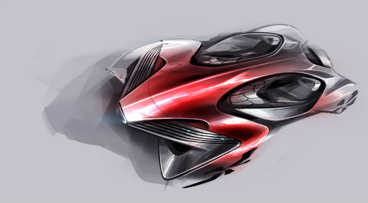 Automobile design，design sketch，