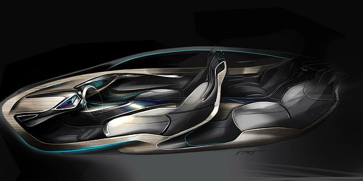 Automobile design，design sketch，