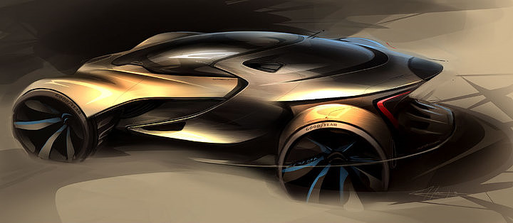 Automobile design，design sketch，