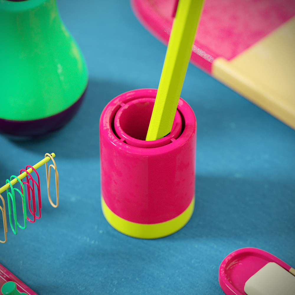 Office Supplies，Stationery，pen，colour，Red with green，Clip，bookmark，pencil case，paper clip，