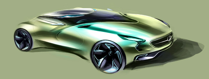 Automobile design，design sketch，