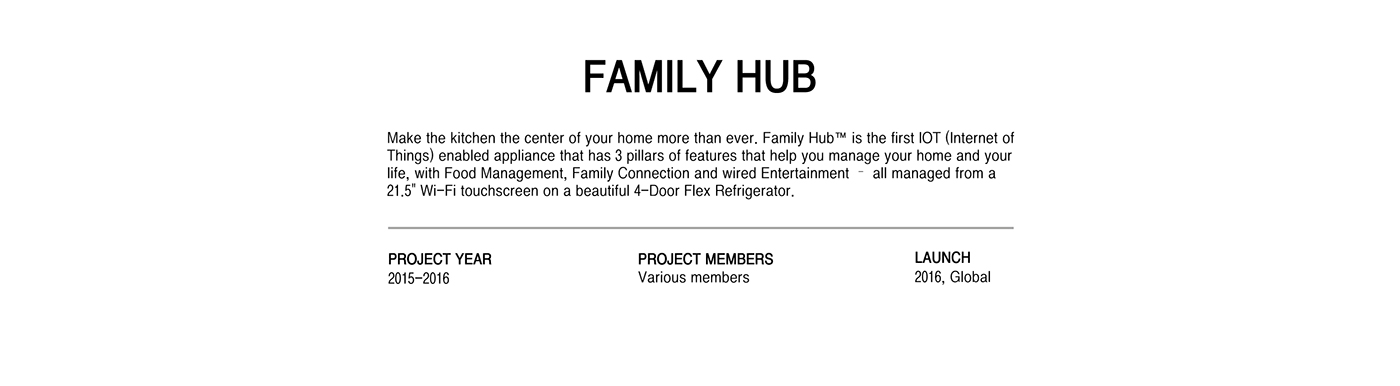 Samsung，4 door refrigerator，WiFi connection，Large LED touch screen，household electrical appliances，industrial design，