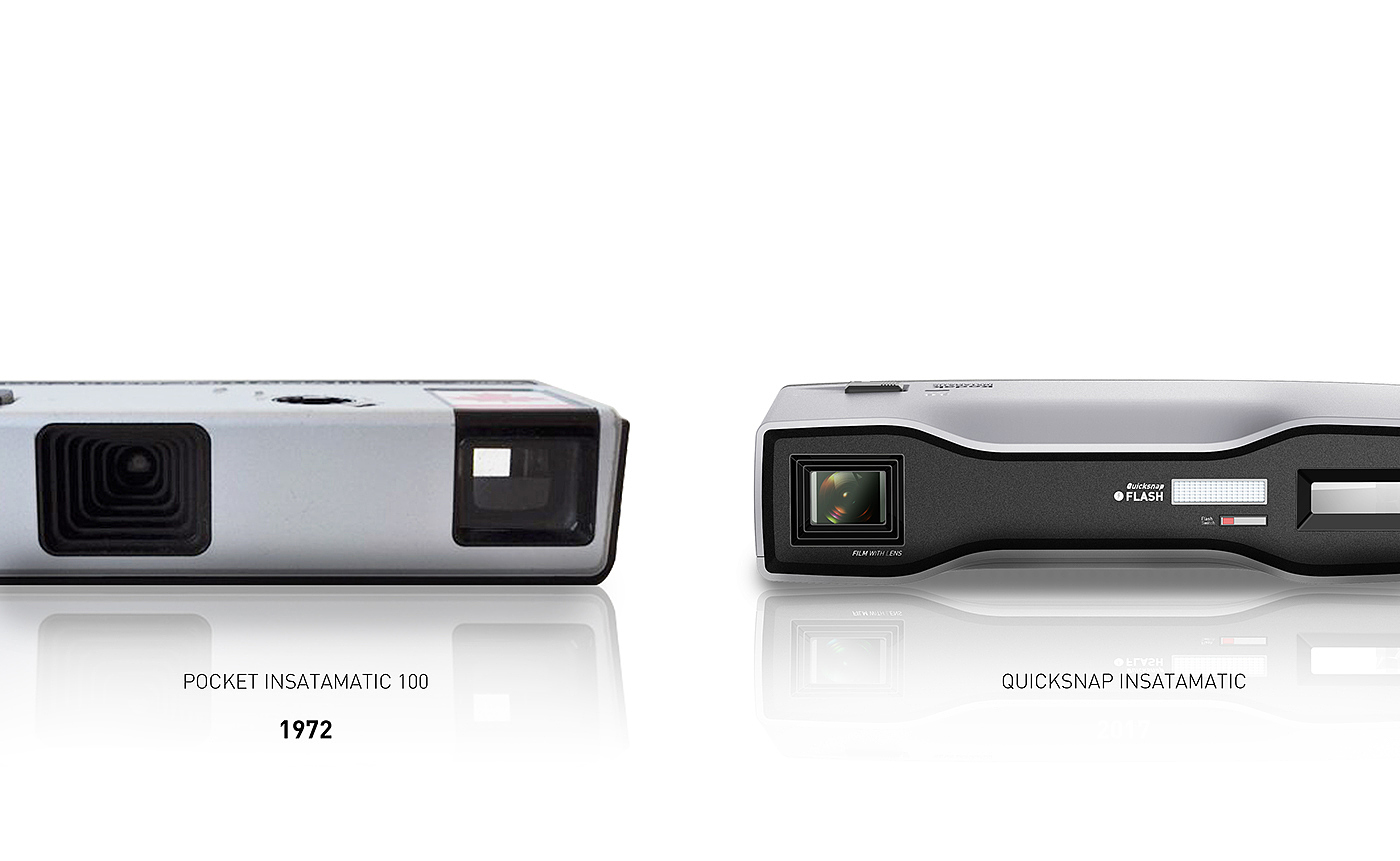Classic Reprint，Kodak point and shoot camera，camera，Redesign，industrial design，