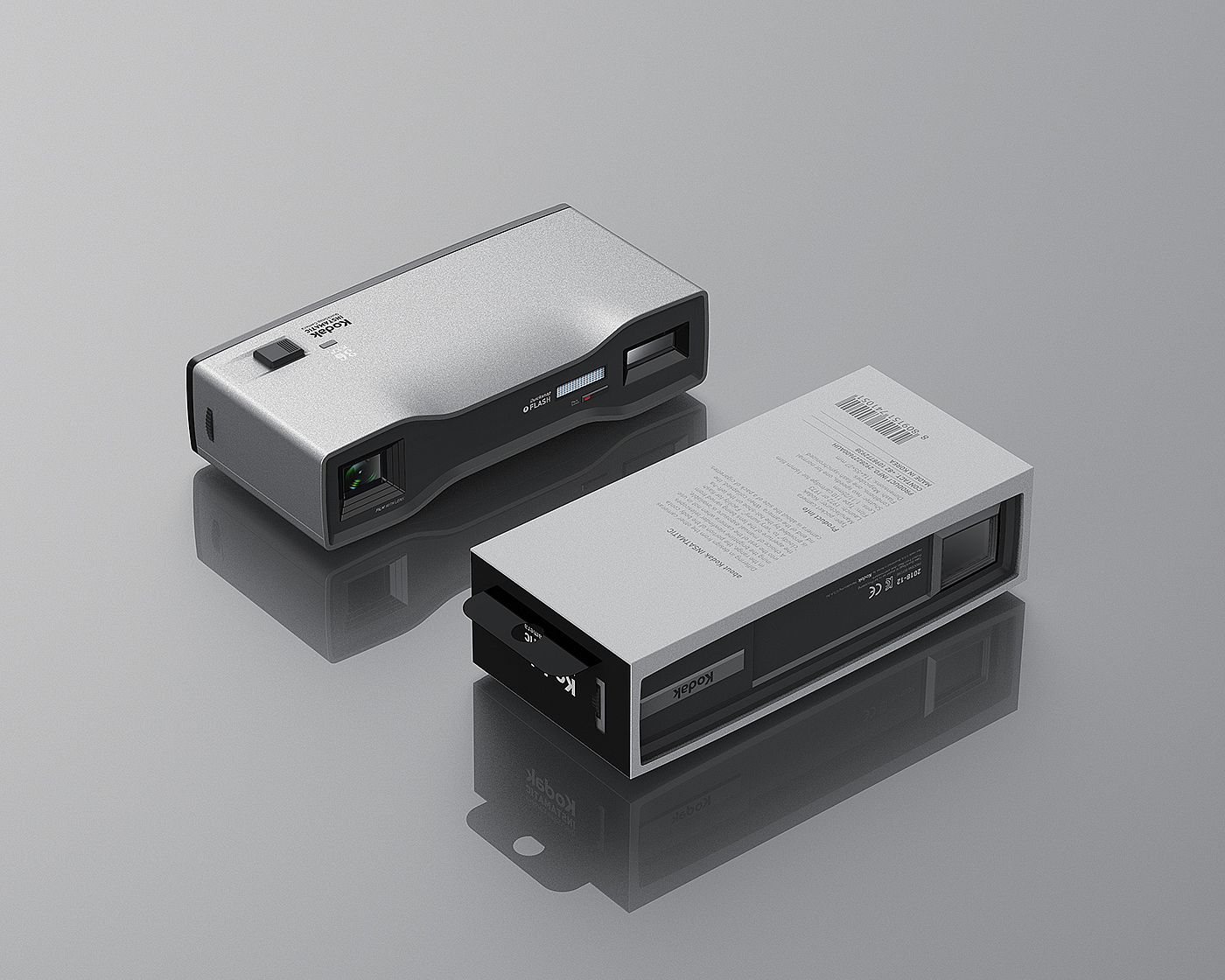 Classic Reprint，Kodak point and shoot camera，camera，Redesign，industrial design，