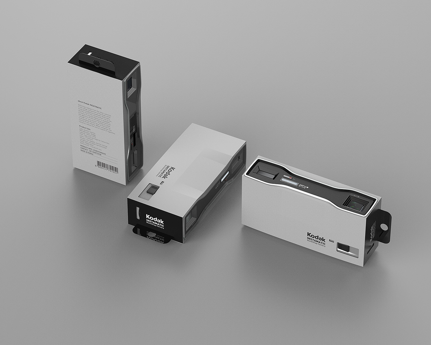 Classic Reprint，Kodak point and shoot camera，camera，Redesign，industrial design，