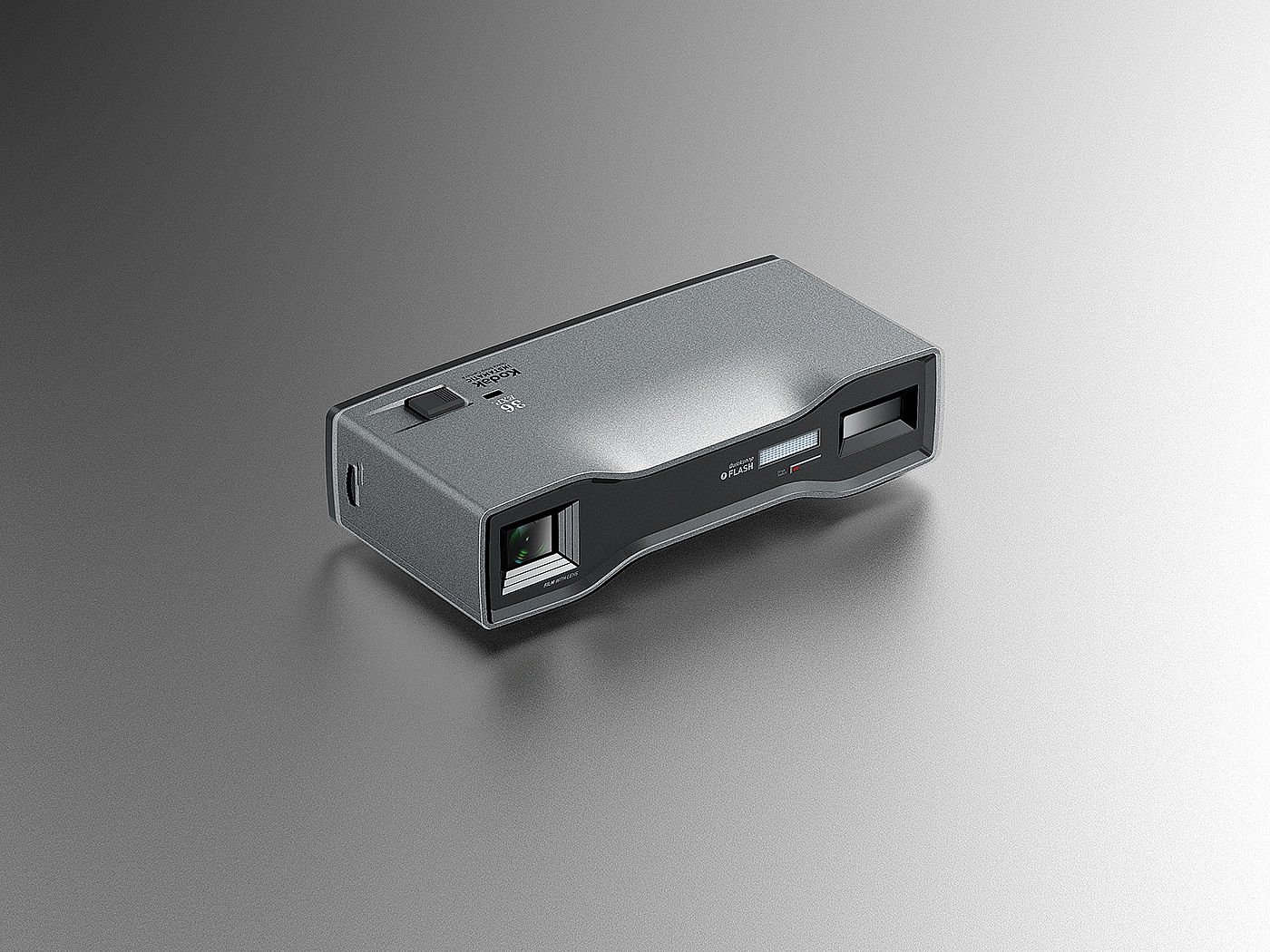 Classic Reprint，Kodak point and shoot camera，camera，Redesign，industrial design，