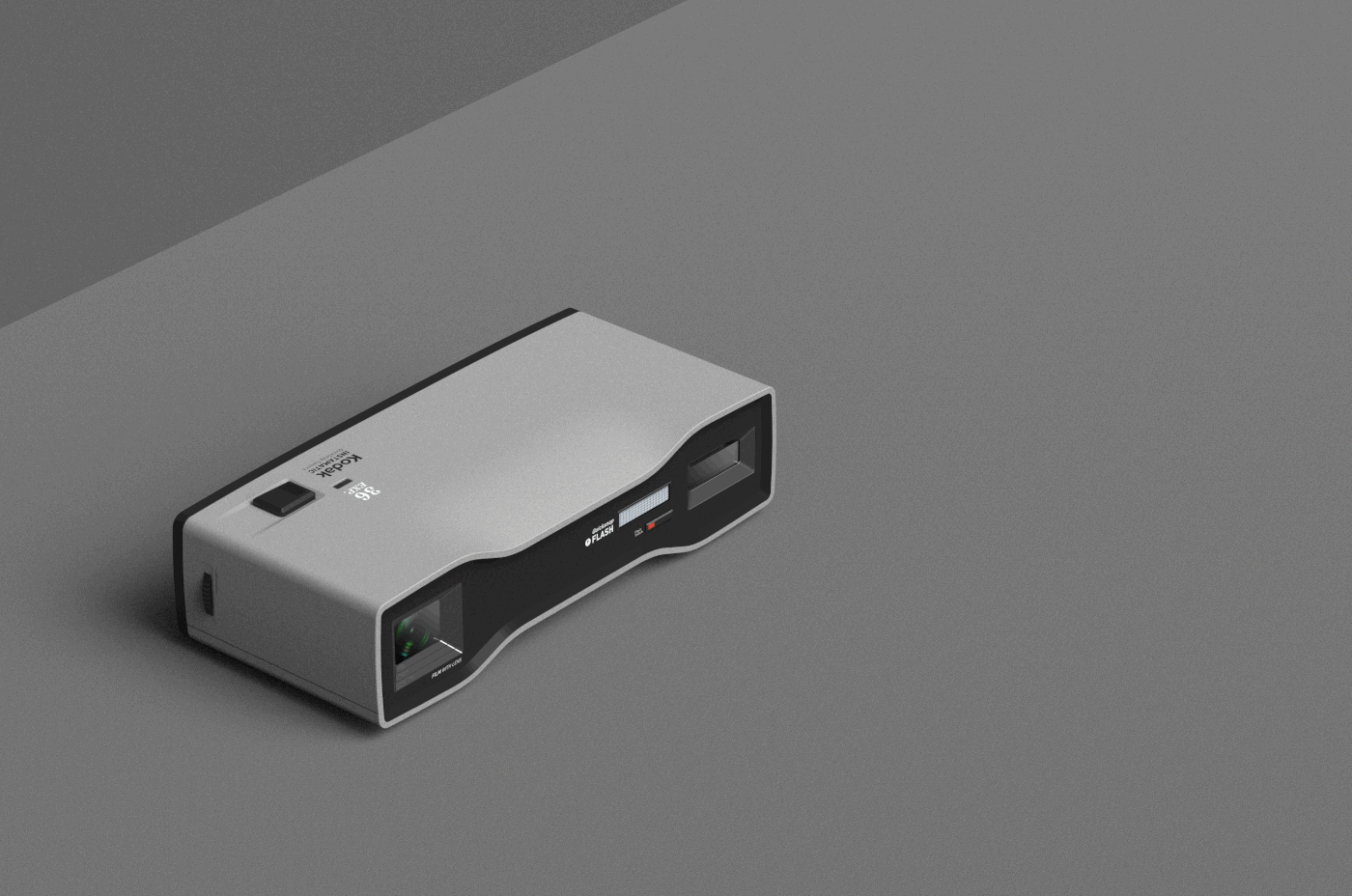 Classic Reprint，Kodak point and shoot camera，camera，Redesign，industrial design，