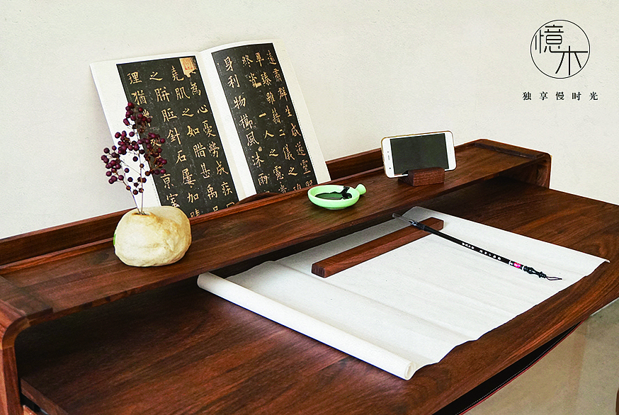 Calligraphy and painting table，Culture，furniture，Movable shelf，Cortical layer，