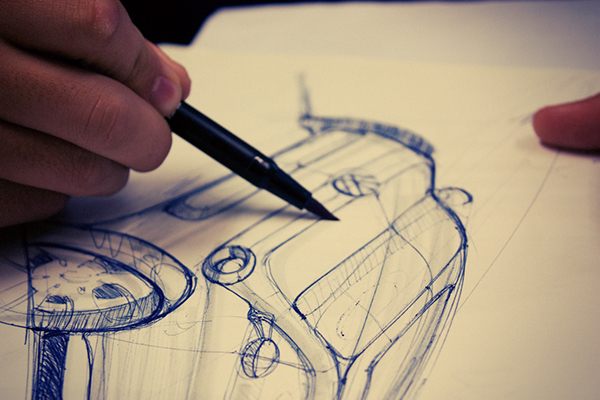 City taxi，conceptual design，Hand drawn，General image，facilitate，industrial design，