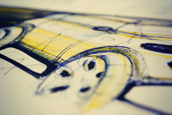 City taxi，conceptual design，Hand drawn，General image，facilitate，industrial design，