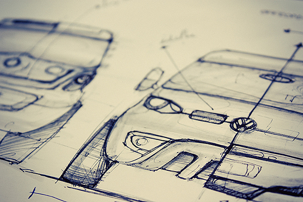 City taxi，conceptual design，Hand drawn，General image，facilitate，industrial design，