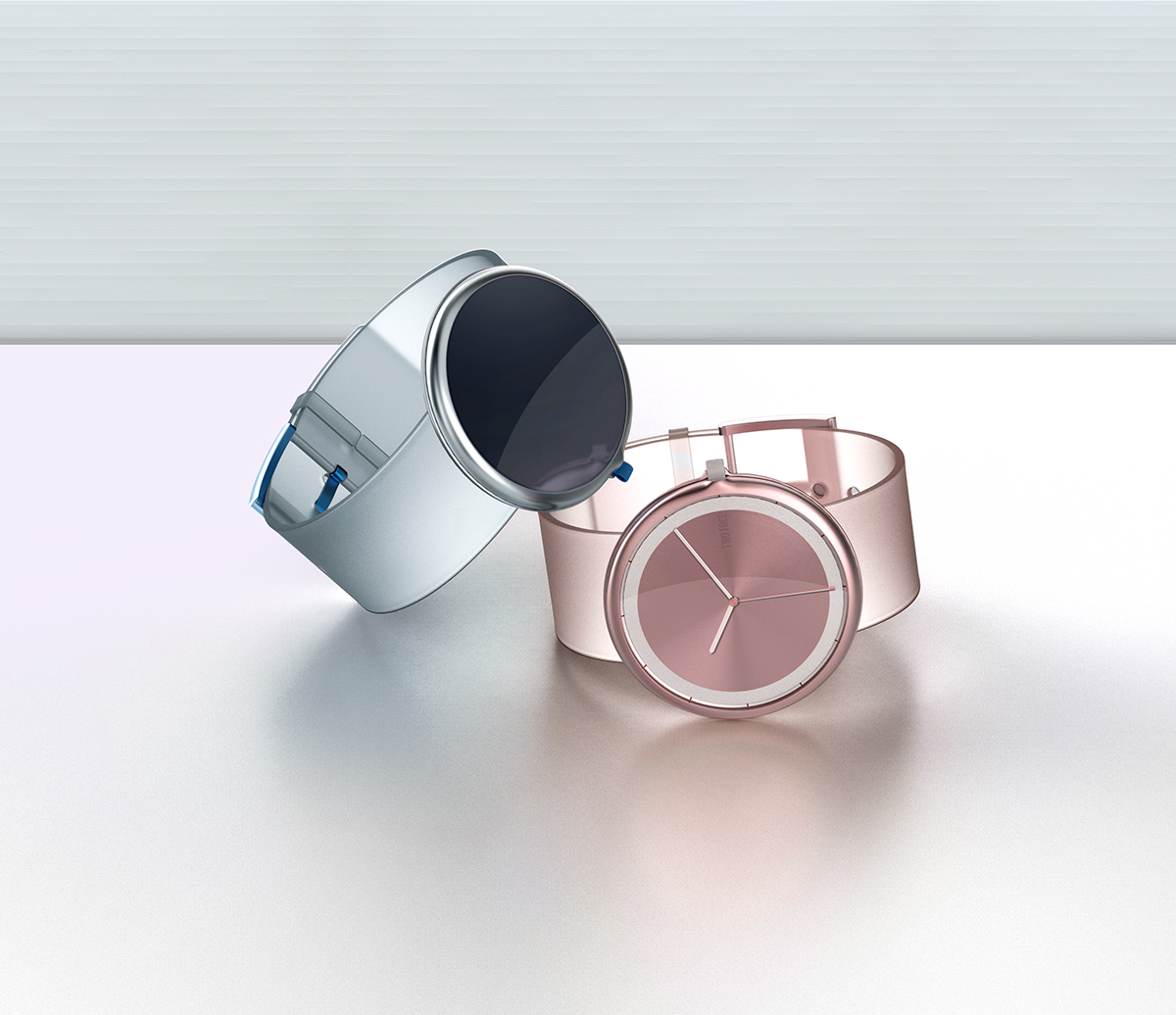 Wrist watch，two-sided，beautiful，industrial design，General image，