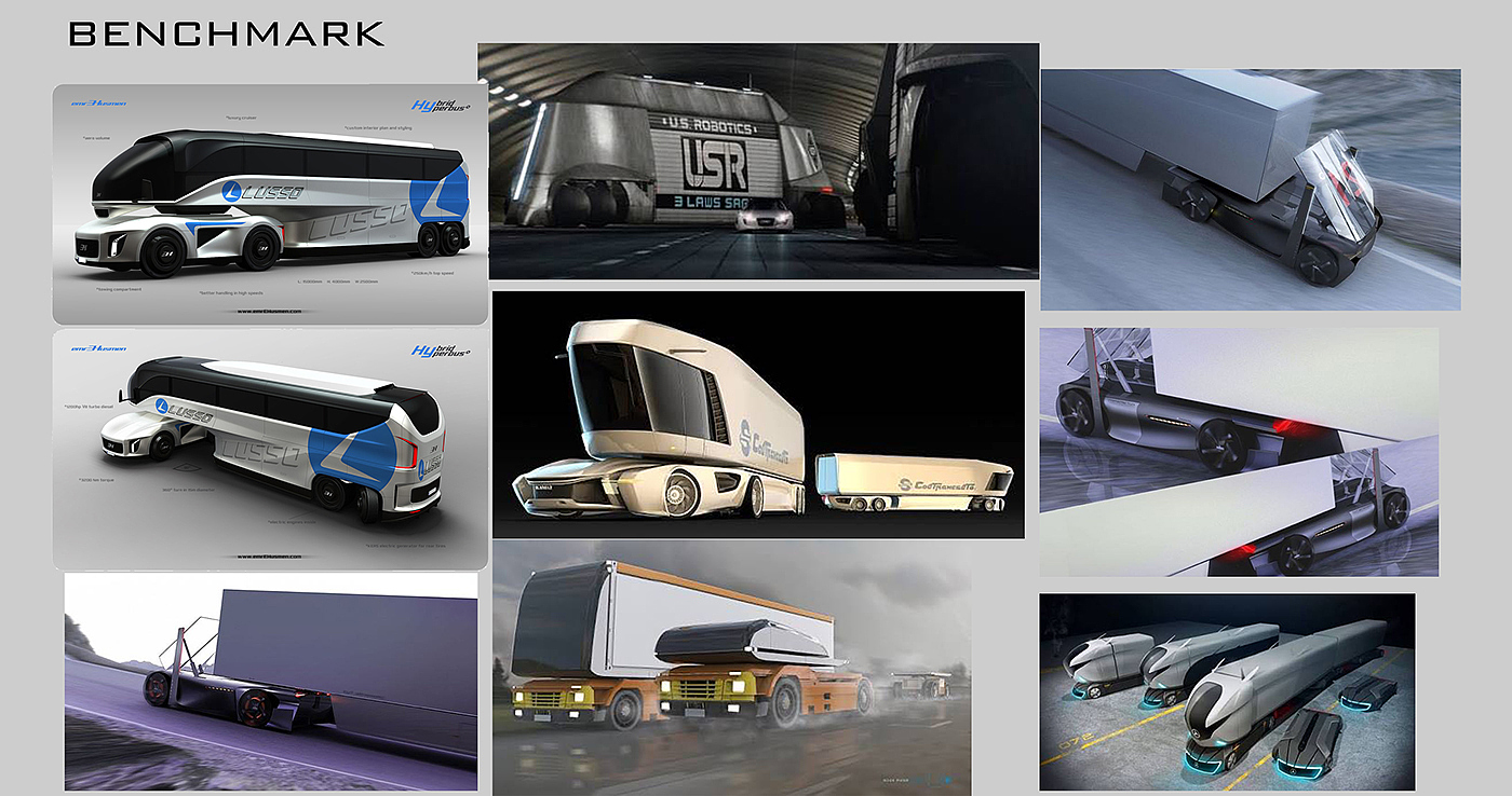 modularization，Universal type，Volvo，Automatic driving，Cargo transport vehicle，conceptual design，