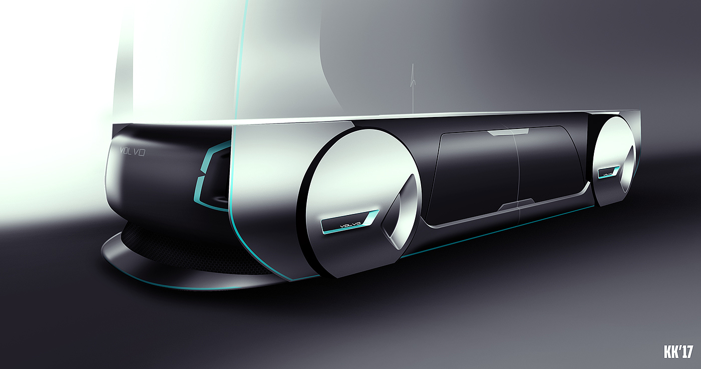 modularization，Universal type，Volvo，Automatic driving，Cargo transport vehicle，conceptual design，