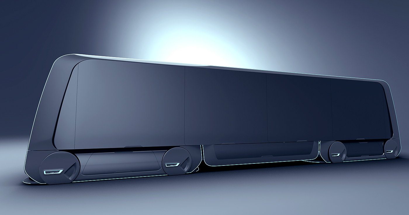 modularization，Universal type，Volvo，Automatic driving，Cargo transport vehicle，conceptual design，