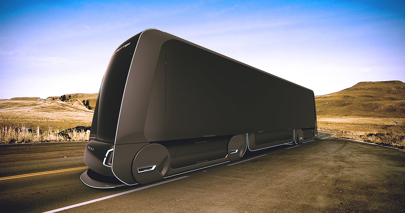 modularization，Universal type，Volvo，Automatic driving，Cargo transport vehicle，conceptual design，