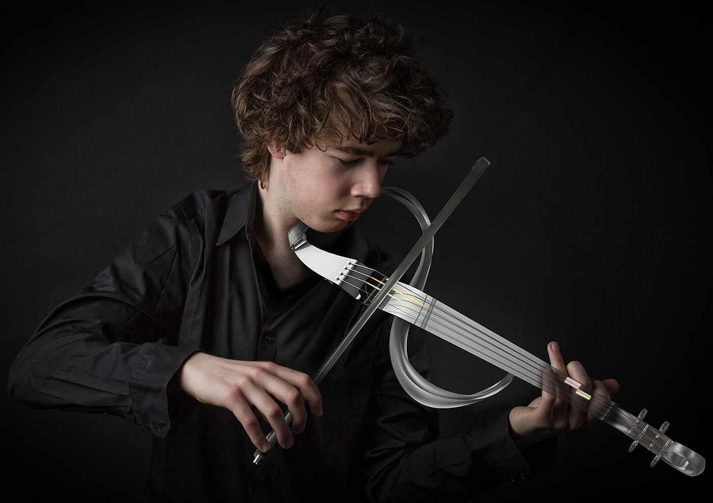 if，Award winning works，master，Electric Violin ，Musical Instruments，LED display，Learning assistance，industrial design，