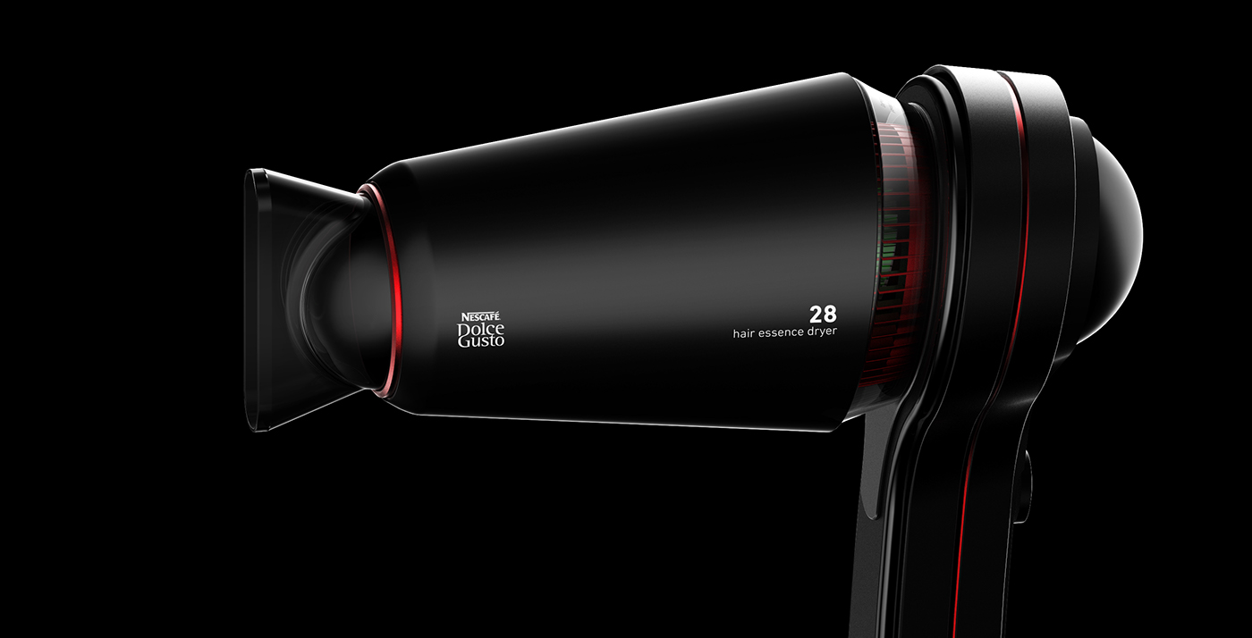 dolcegusto，Nestle coffee machine，hair drier，Personality design，Masculine hair dryer，Brand design，industrial design，