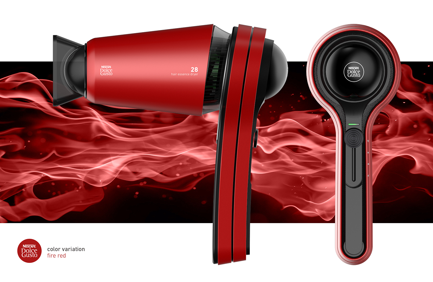 dolcegusto，Nestle coffee machine，hair drier，Personality design，Masculine hair dryer，Brand design，industrial design，