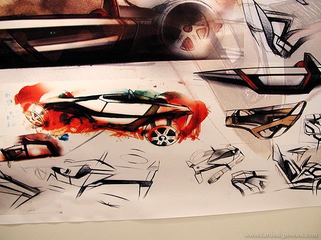 Automobile design，Model display，Hand painted ，