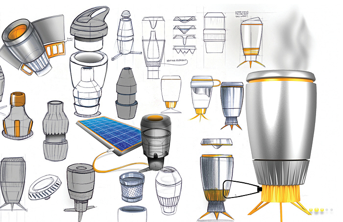 Water cup，refrigeration，purify，General image，product design，