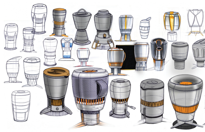 Water cup，refrigeration，purify，General image，product design，