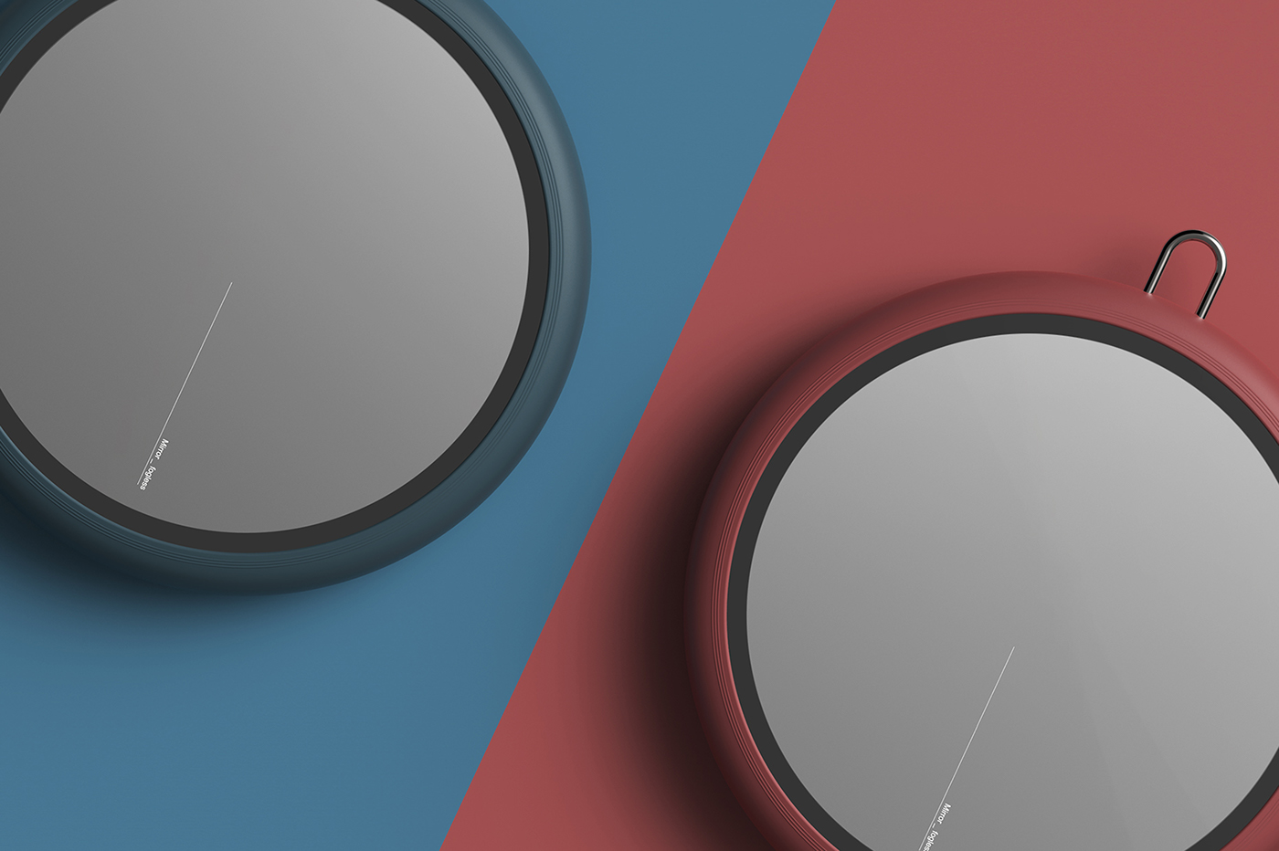 Bathroom supplies，Portable，No dew，mirror，Creative design，industrial design，