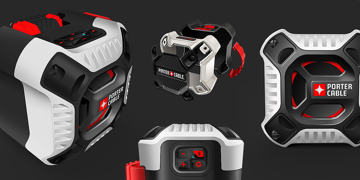 Domineering，Porter cable，strong，durable，Bluetooth，loudspeaker box，Site speaker，industrial design，