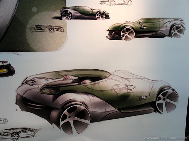 Automobile design，Model display，Display Board，design sketch，