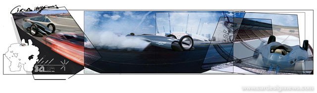 Automobile design，Model display，Display Board，design sketch，