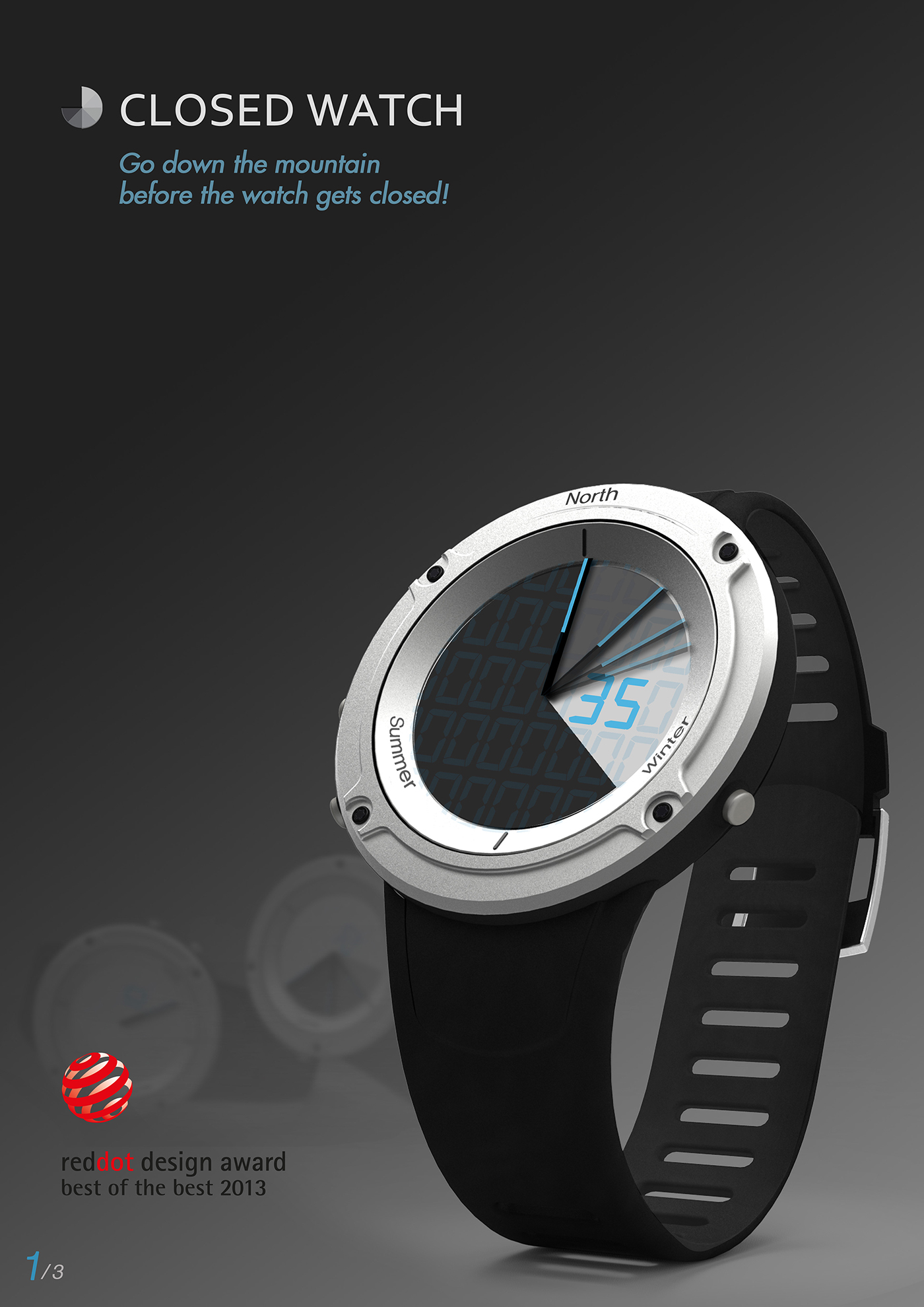 Red dot award，sunset，Wrist watch，Outdoor products，General image，industrial design，
