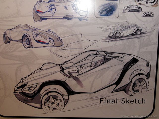 Automobile design，Model display，Display Board，design sketch，
