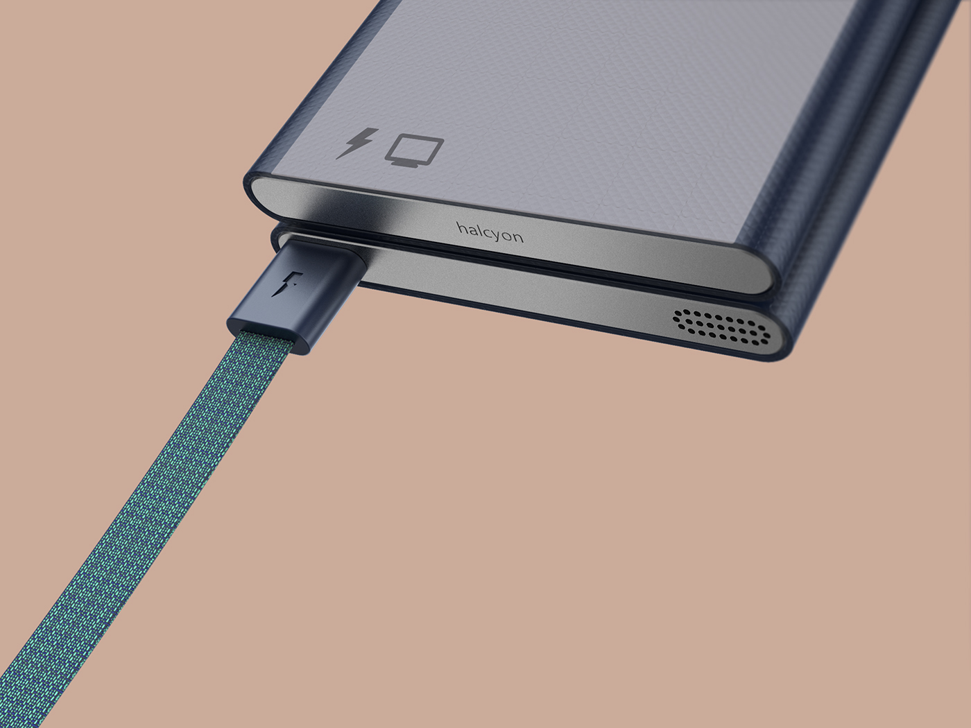 halcyon，Concept mobile phone，simple and easy，be quiet，General image，industrial design，