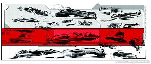 Automobile design，Model display，Display Board，design sketch，