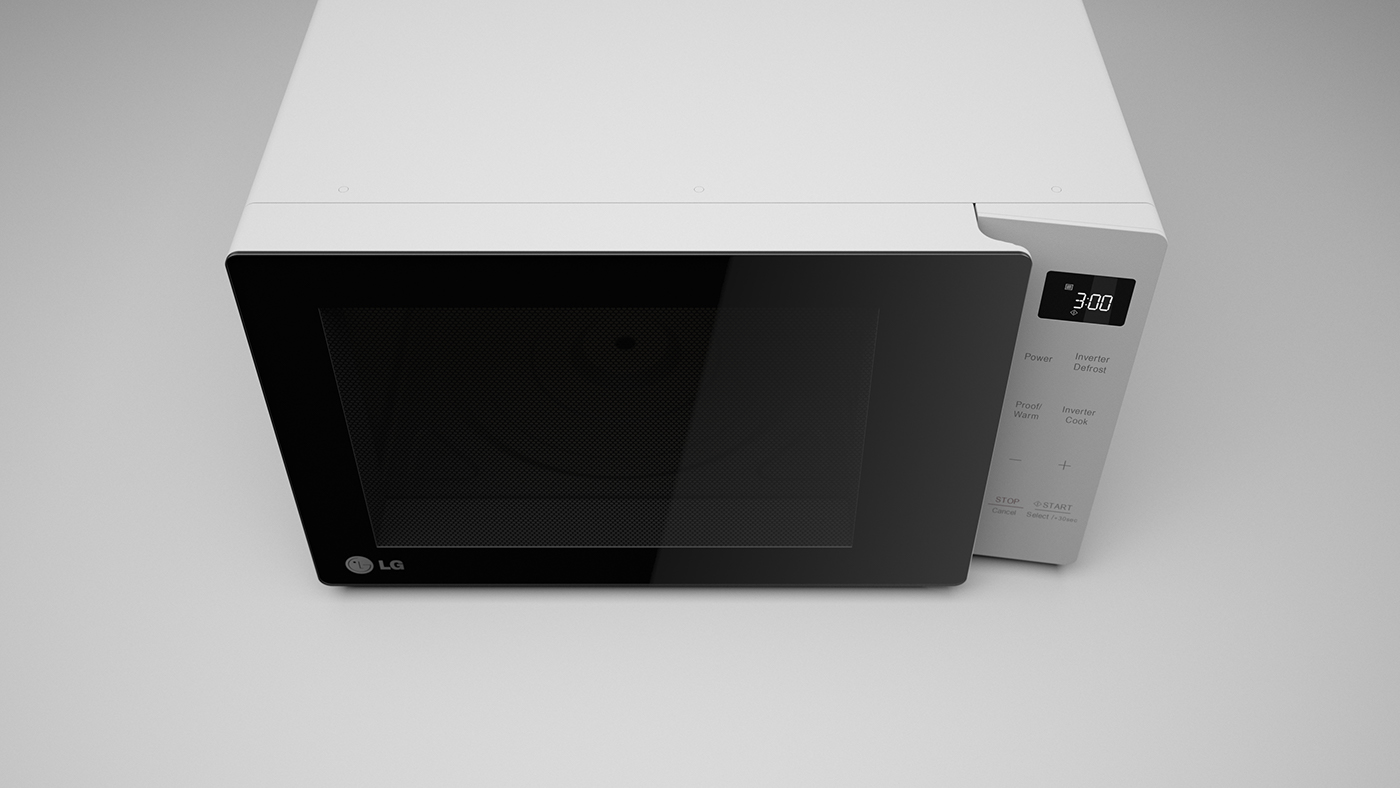 lg，Microwave Oven，Side pull type，General image，industrial design，