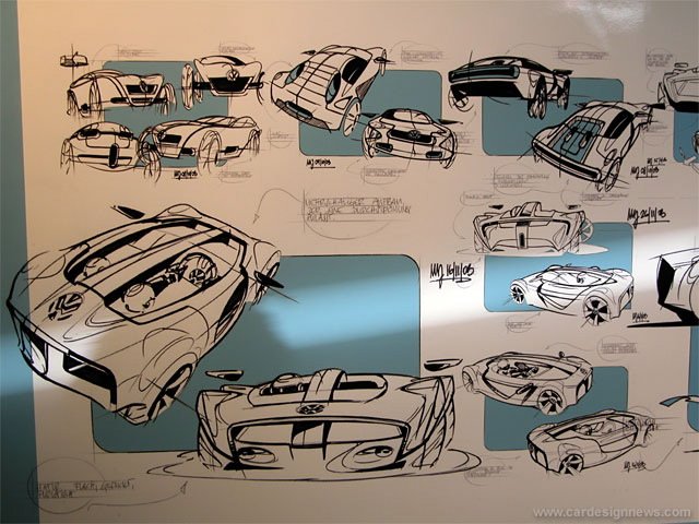 Automobile design，Model display，Display Board，design sketch，