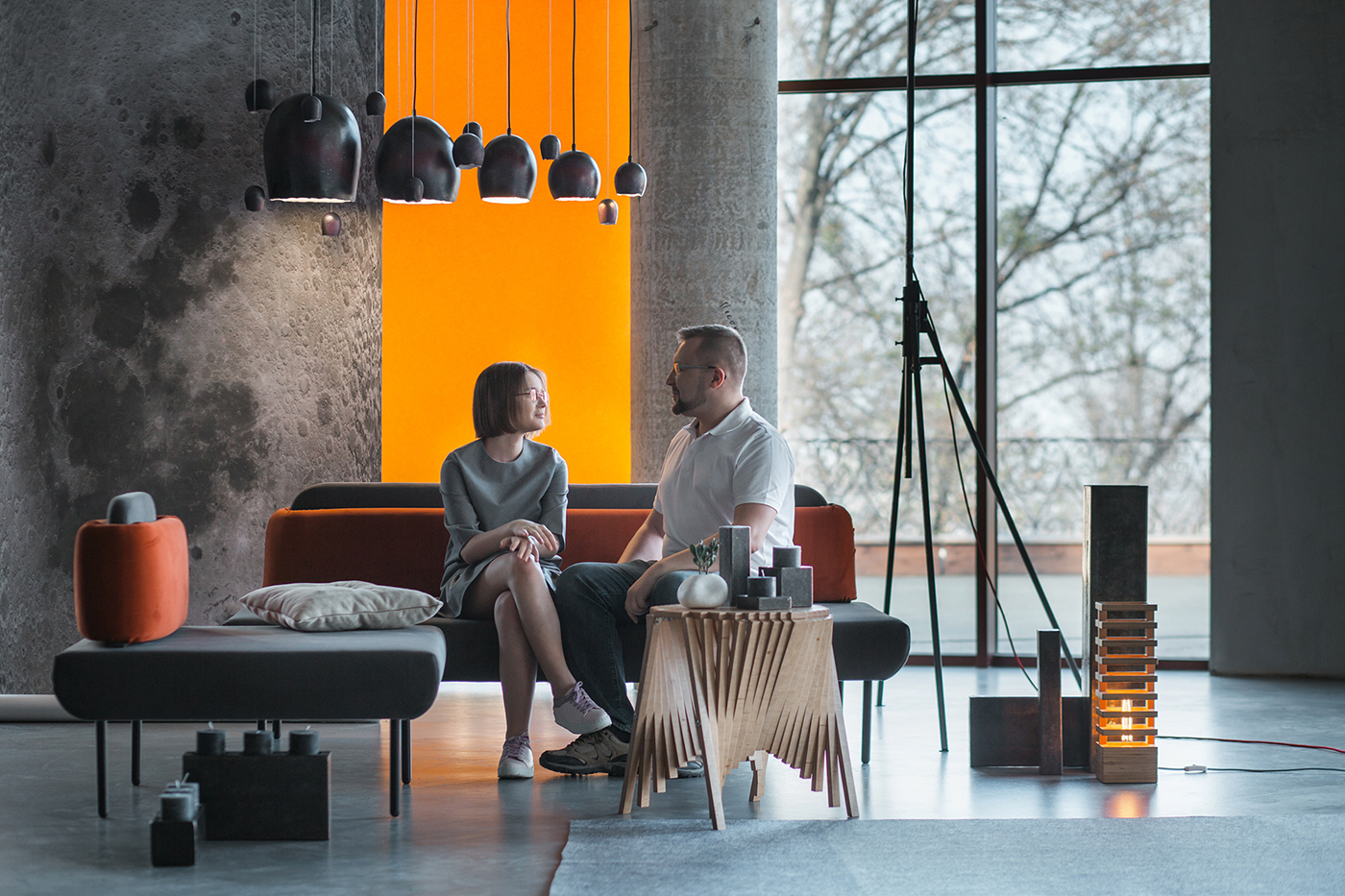 sail，sofa，lamps and lanterns，General image，industrial design，