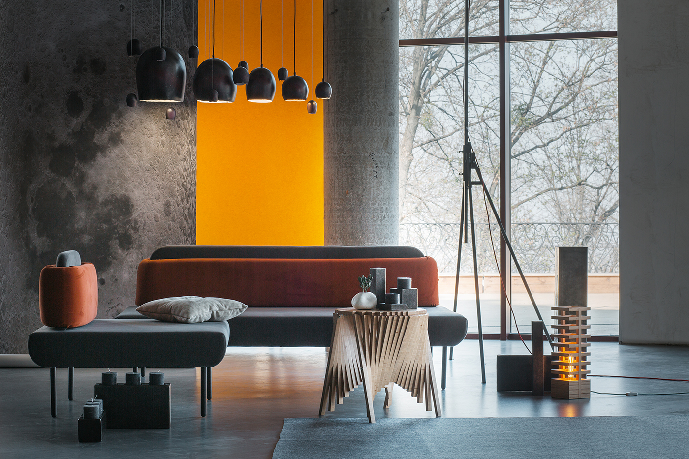 sail，sofa，lamps and lanterns，General image，industrial design，