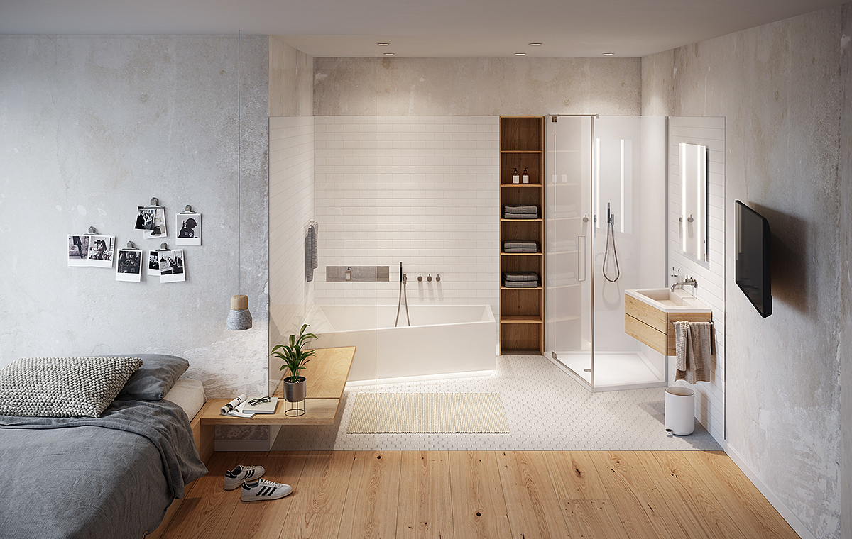 Shower Room，TOILET，Home Furnishing，General image，industrial design，