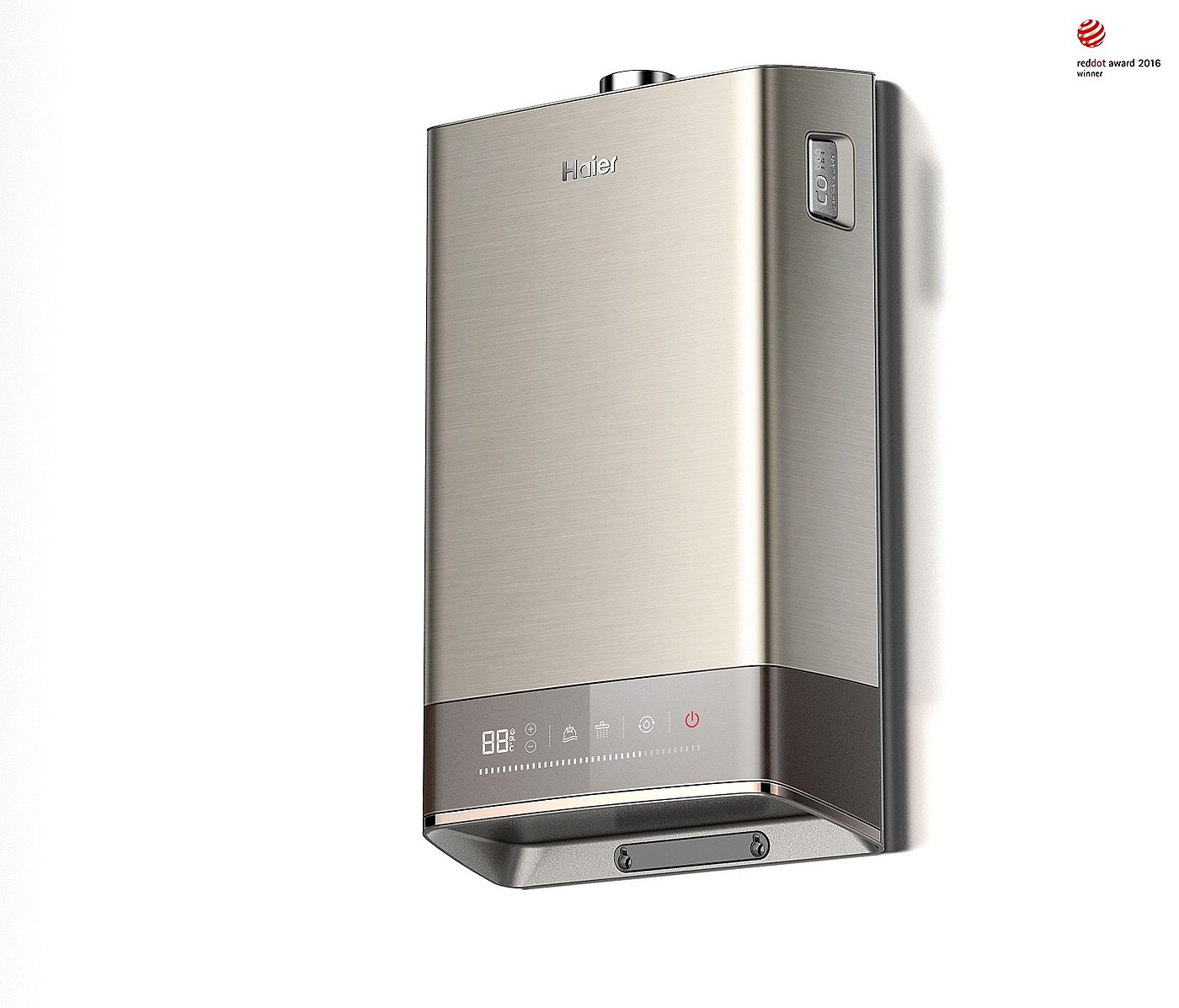 Red dot award，Haier，Gas water heater，Safety alarm device，General image，industrial design，